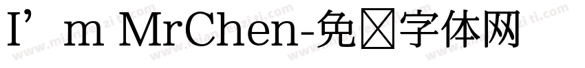 I’m MrChen字体转换